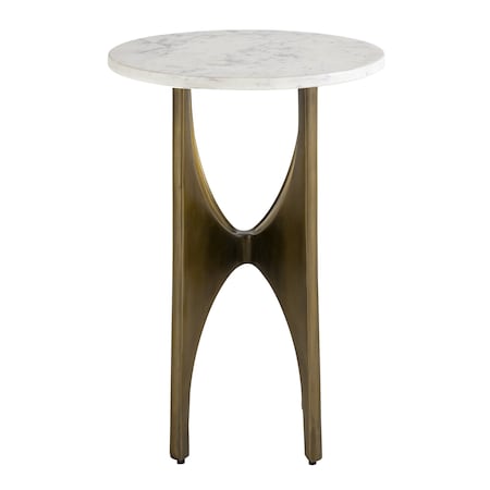 Elroy Accent Table, Brass